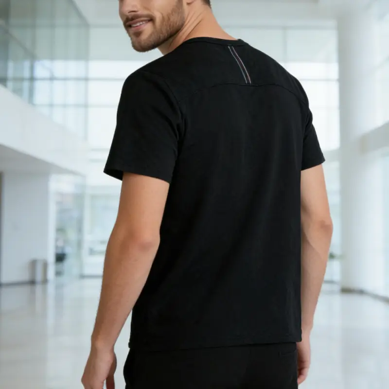 High-Quality XH-Fashion Customize Men Contrast Color Round Neck T-shirt Manufacturers, Supplier