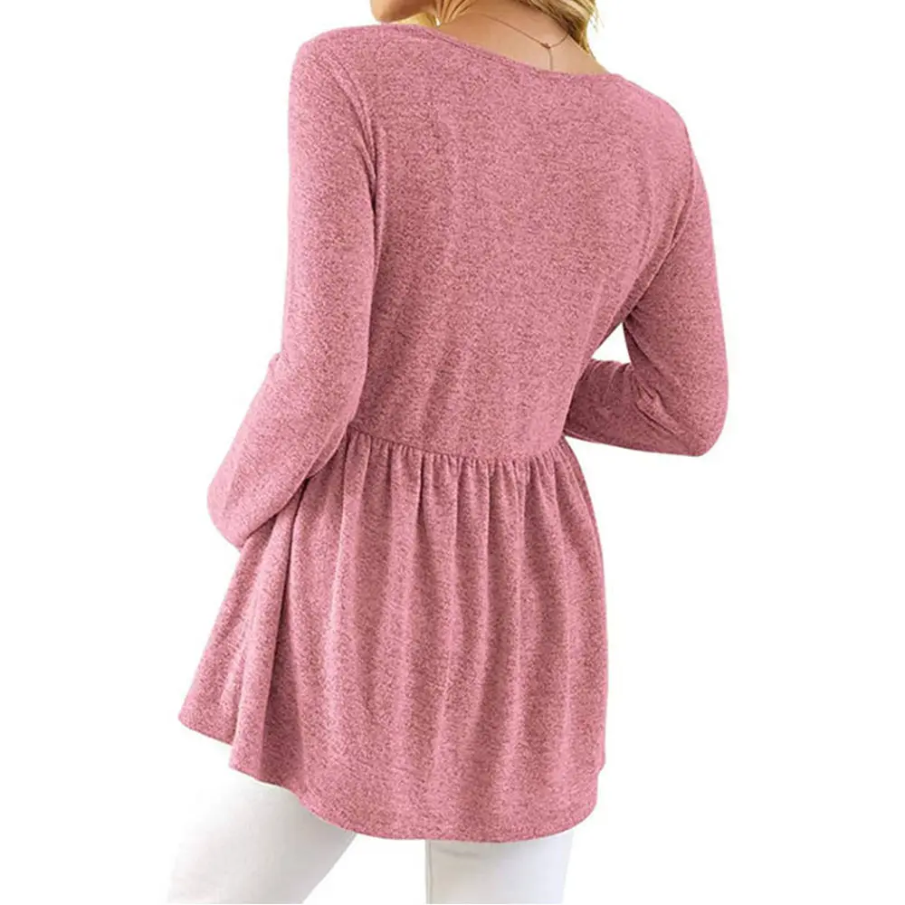 High-Quality XH-Fashion OEM Women's Maternity Long Sleeve Top Loose Fit Flowy Pregnancy T-Shirt Manufacturer Manufacturer, Supplier