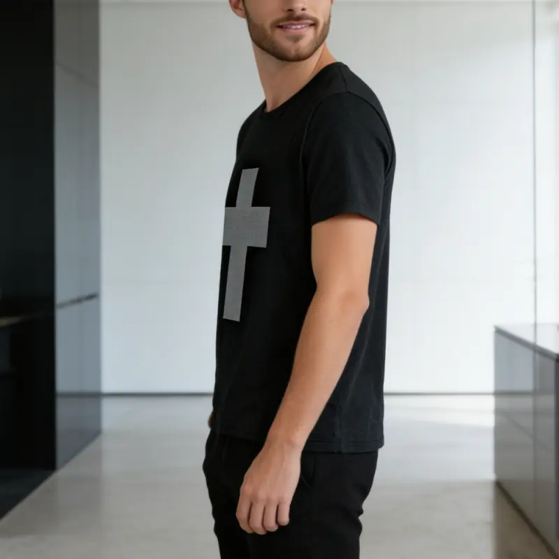 High-Quality XH-Fashion Customize Men Contrast Color Round Neck T-shirt Manufacturers, Supplier