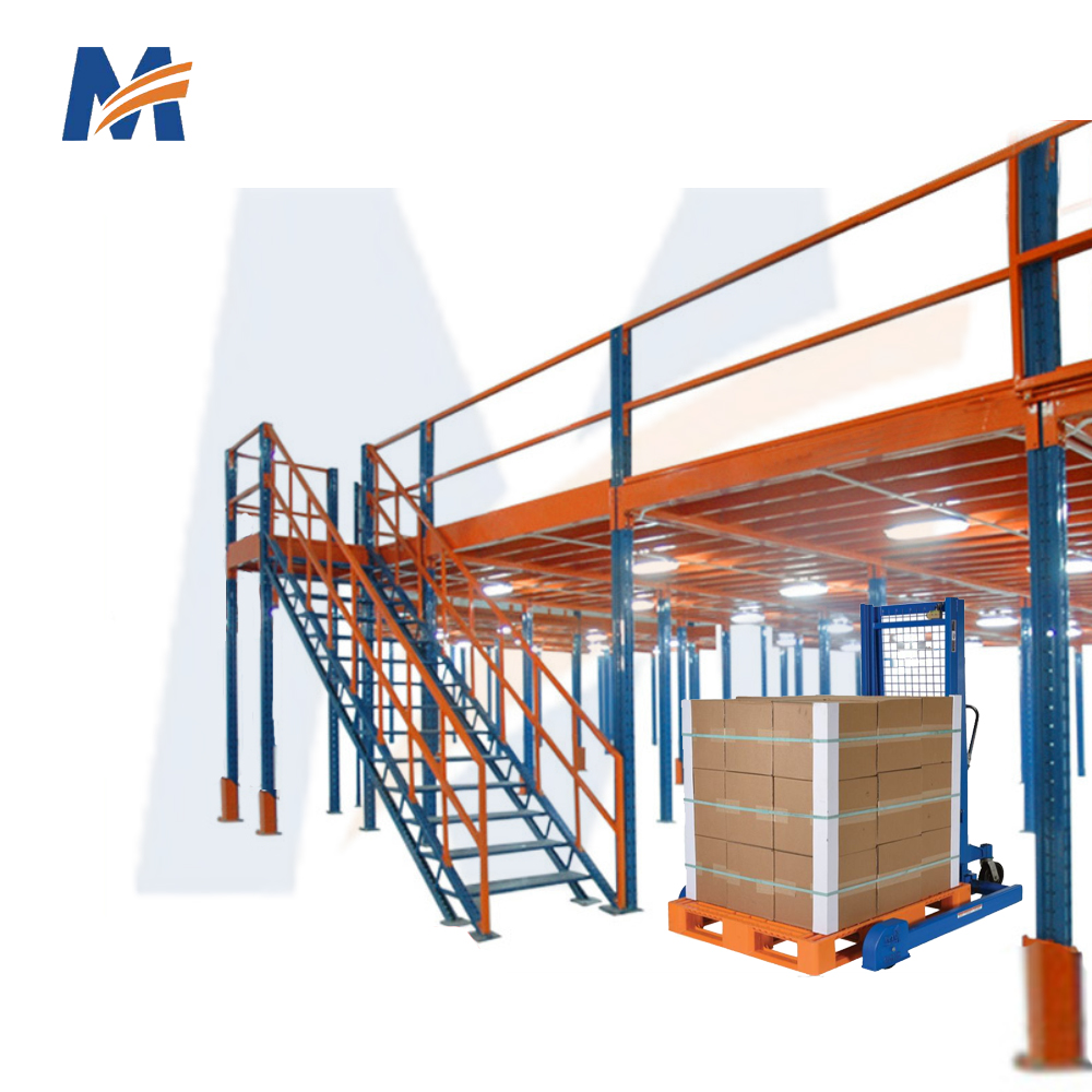 Mracking Rack Mezzanine Floor  Rack for Attic Loft Garage & Warehouse Pallet Racking in Working Mezzanine for Storage