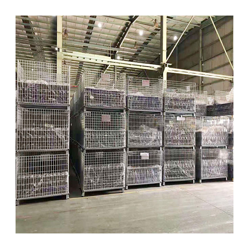 Mracking Loading 500 kg Heavy Duty Steel Wire Container with Powder Coating for Goods Storage