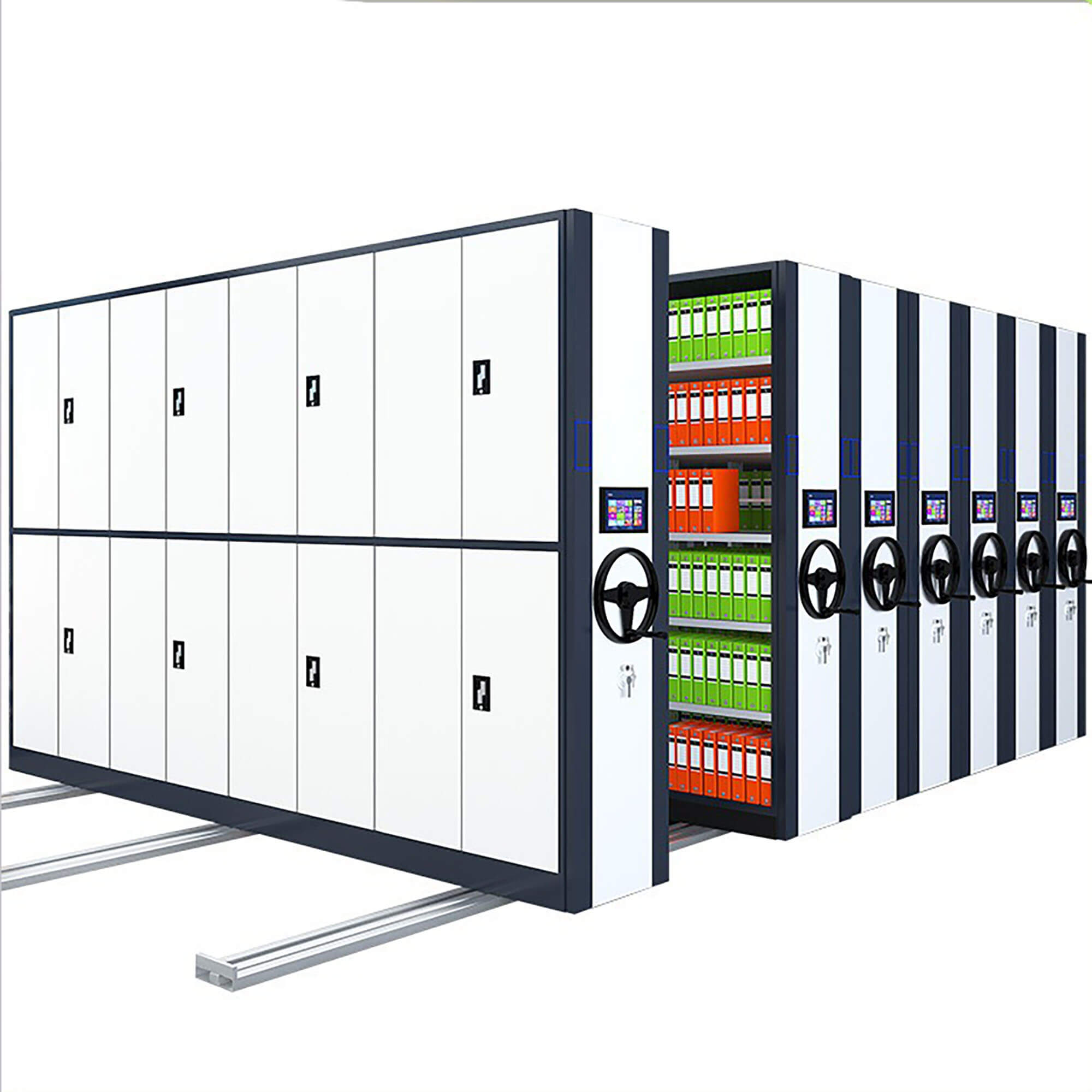Mracking Mechanical Archives Mobile Shelf Mobile Filing Cabinet Archive Rack High Density Mobile Storage Shelving