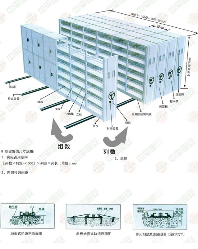 Mracking Mechanical Archives Mobile Shelf Mobile Filing Cabinet Archive Rack High Density Mobile Storage Shelving