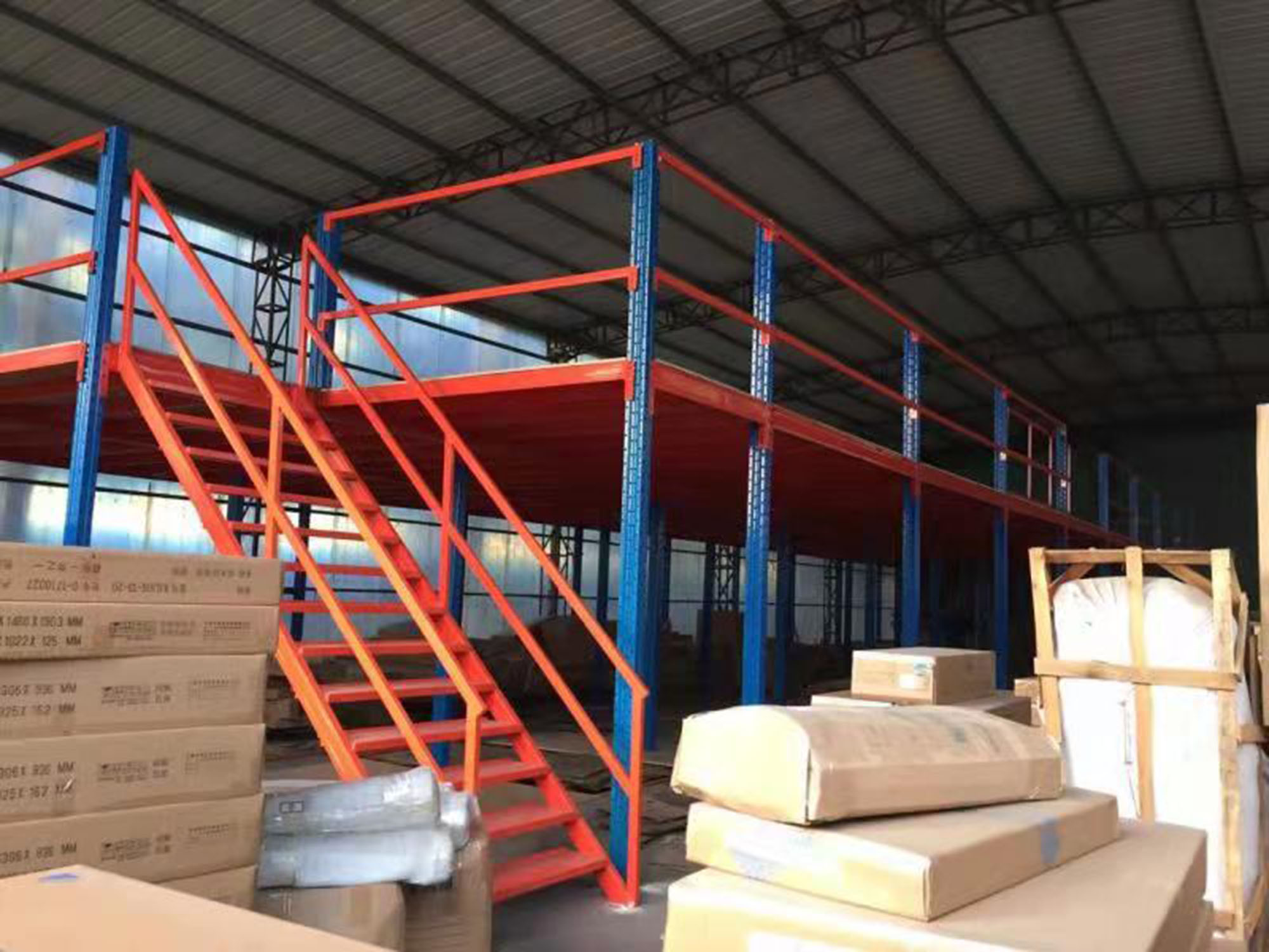 Mracking Custom Warehouse Warehouse Steel Shelves Mezzanine Shelves Adjustable Attic Office Floor