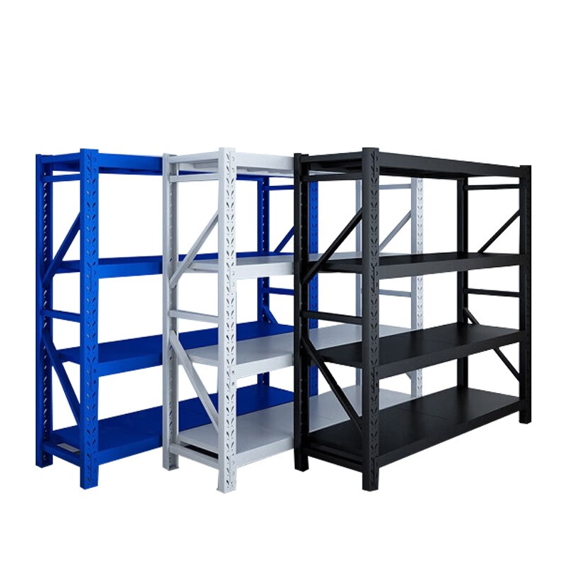 China Adjustable 4 Shelves Garage Racking Light Duty Boltless Warehouse Storage Metal and Steel Rack  for Sale