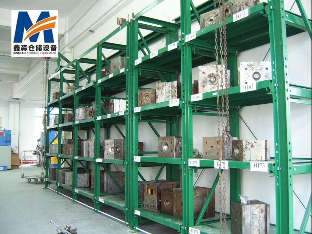 Mracking 1000kgs Loading Capacity Industrial Mould Shelves Warehouse Heavy Duty Roller Drawer Steel Mold Racks for Mould Storage