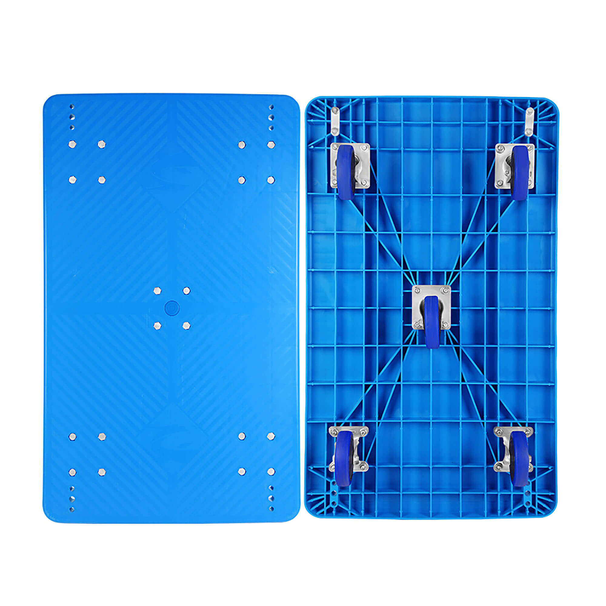 Mracking Steel Plate Transporters Trailers Small Platform Trolleys for Pulling Goods