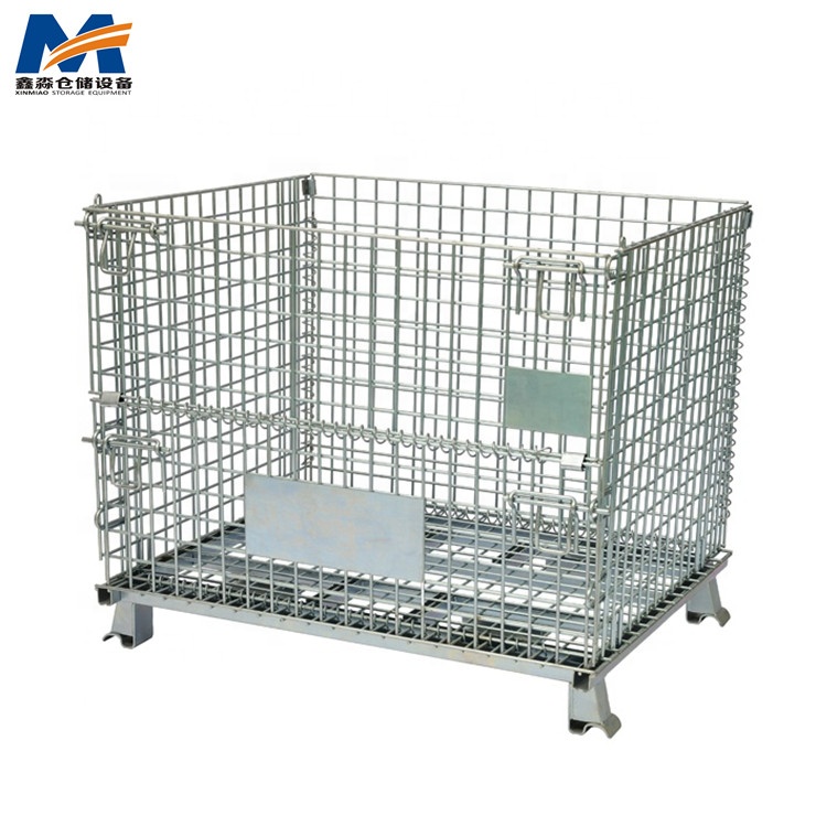 XINMIAO Factory Manufacturers Q235 Steel Foldable Metal Storage Cage With 500KG Capacity