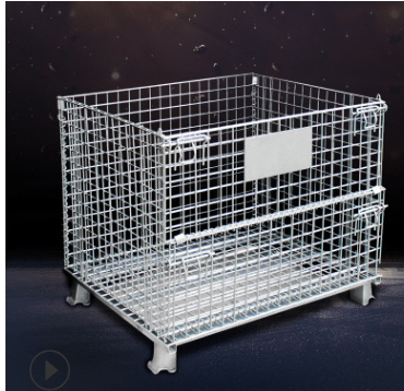 Metal Storage Cage Wholesale Stackable Cages Custom Wire Container for Warehouse Storage