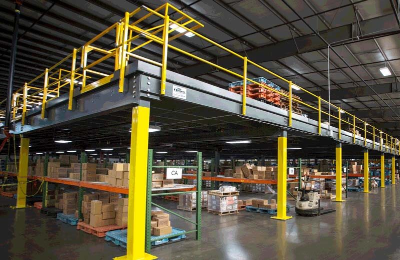 Mracking Free Drawing Design Steel Platform High Loading Capacity Mezzanine Floor for Industrial