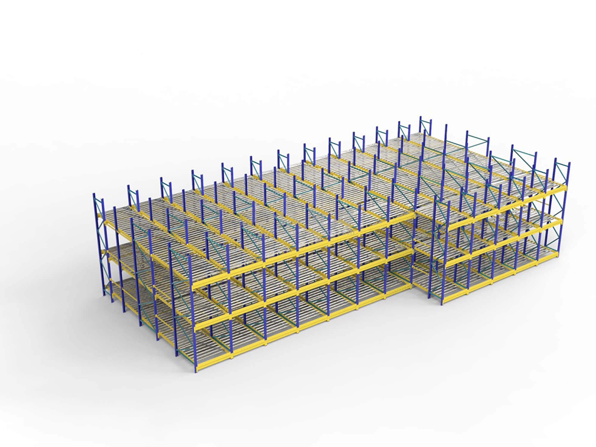 Mracking Hot Sell Industrial Pallet Flow Stainless Roller Racks Gravity Racking