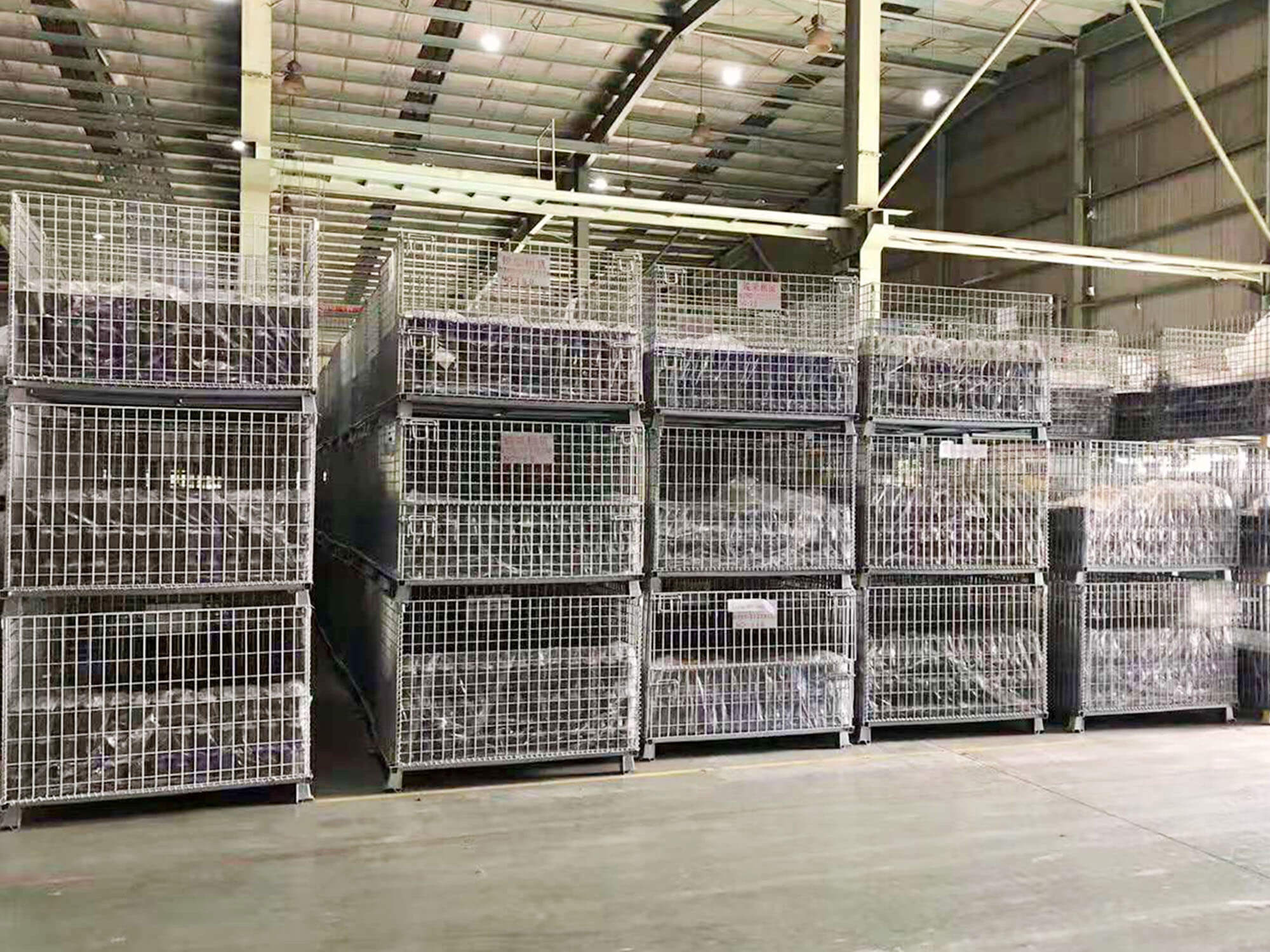 Mracking Customized Heavy-Duty Wire Containers and Cages for Warehouse Storage Wholesale Sales