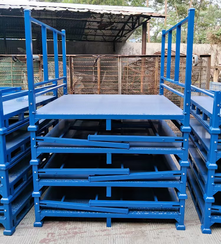 Mracking Foldable Stack Racking Detachable Warehouse Heavy Duty Cold Mobile Rack Cloth Stacking Shelf