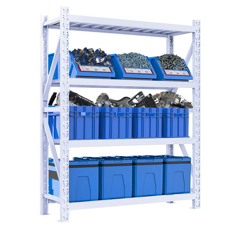 China Cheap Light Duty Garage Shelving 4/5 Tier Boltless Storage Racking Shelves for Sale