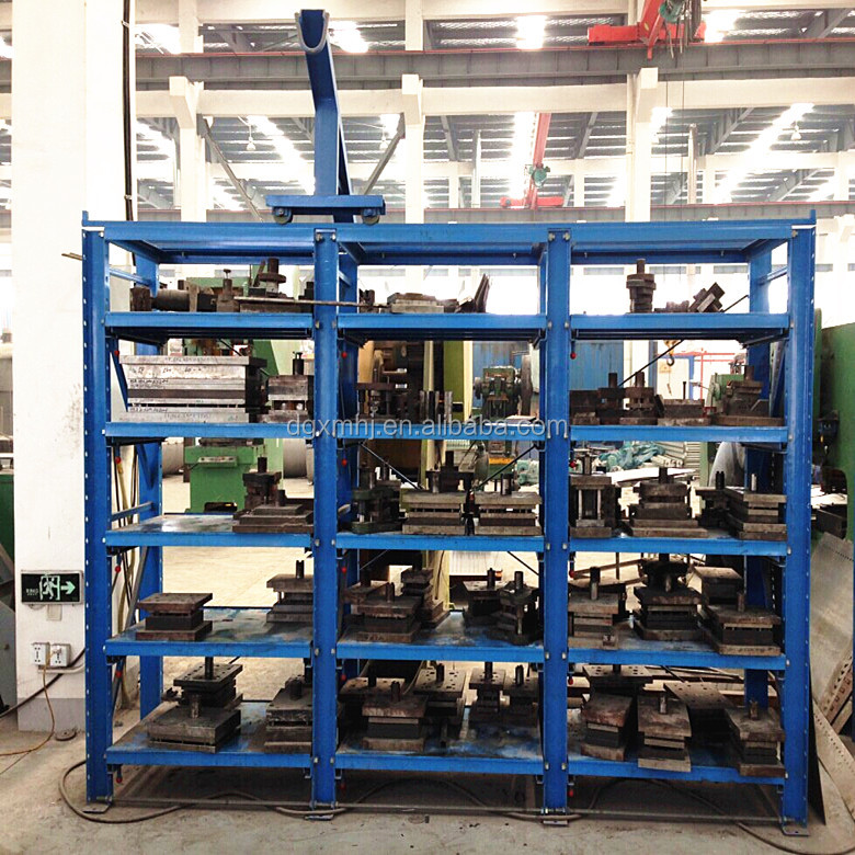 60% Drawer Type Metal Storage Mold Rack With Crane and Hoist