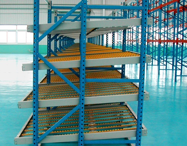 Metal Storage Carton Flow Racking for Warehouse Roller Picking Equipment Racks System
