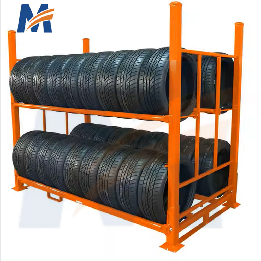 Mracking China  Heavy Duty Stacking Pallet Racks Manufacturer Portable Stack Racks for Sale  Car Tire Stacking Rack