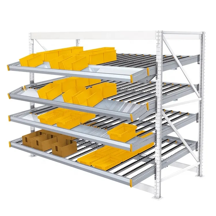 Mracking Steel Warehouse Racking Systems Industrial Racks Flow Through Storage Rackswire Cages with Wheels for Transport
