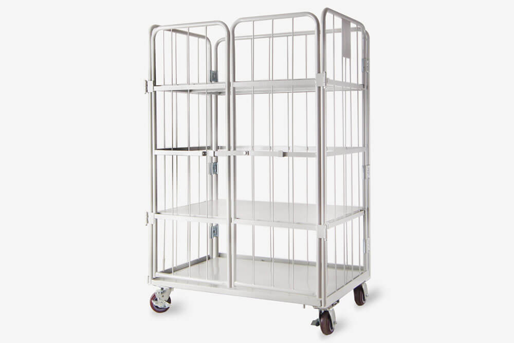 Mracking Wholesale Sale of Two-decked Load-bearing 200kg Movable Roll Container