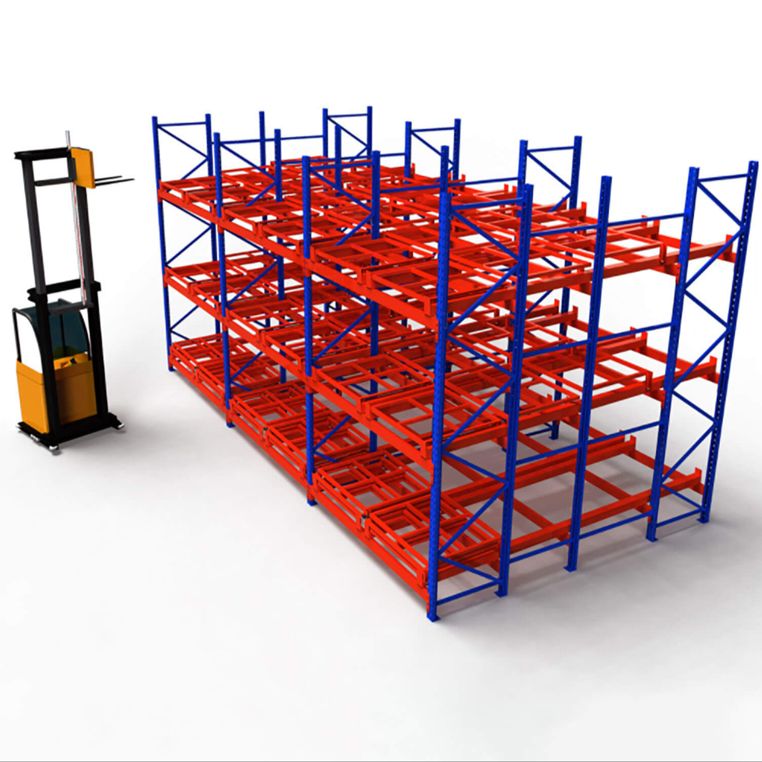 Mracking Push Back Racking System for Sale Customizable Push Back Pallet Rack Supplier
