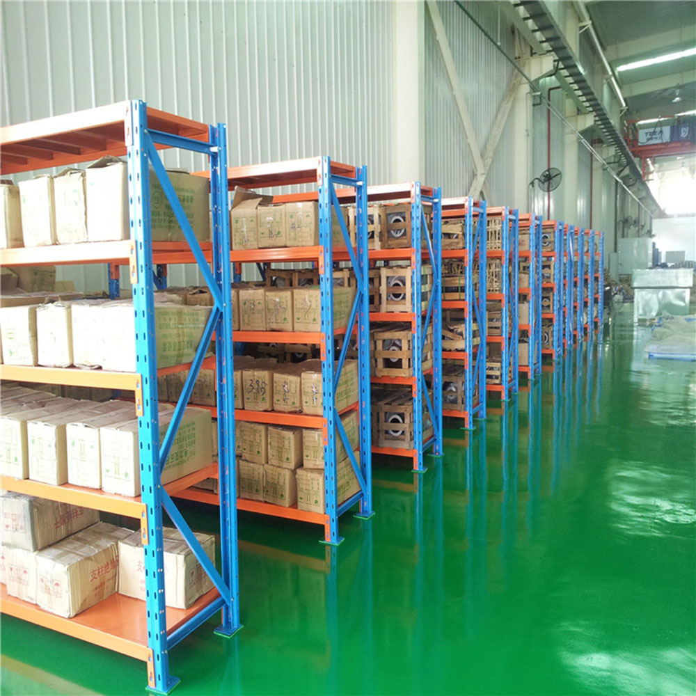 Mracking Multi Level Medium Duty Shelves Bolt Rack Shelf Manufacturer for Sale Customizable 4 Layer Steel Customized Orange 43kg