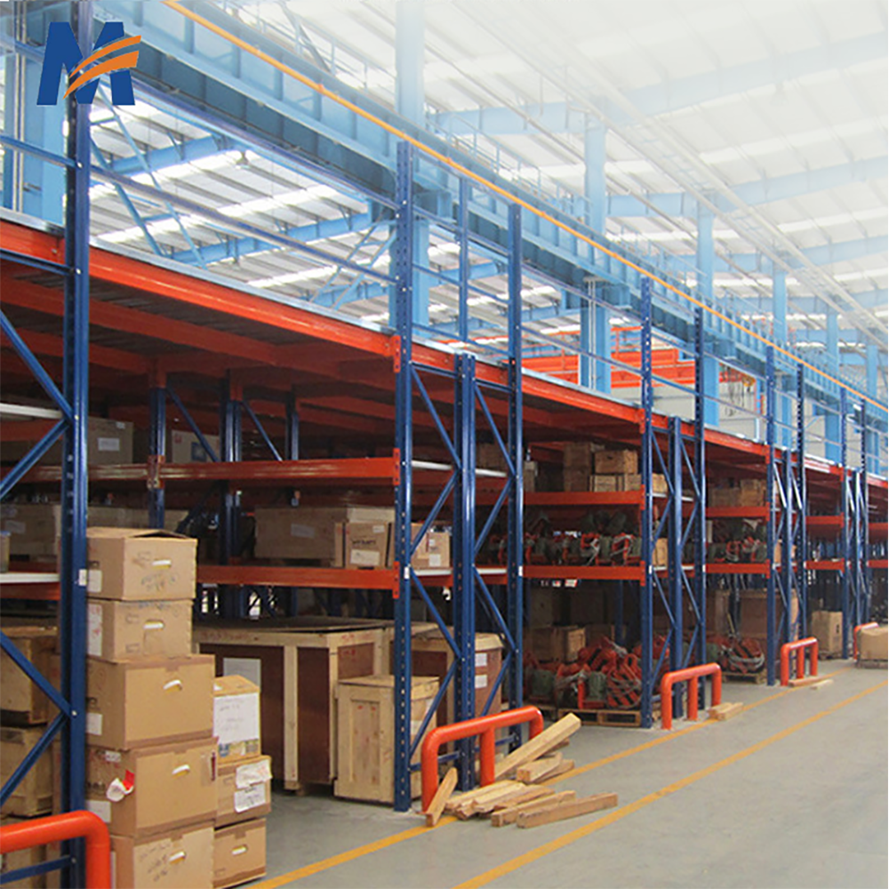 Mracking Rack Mezzanine Floor  Rack for Attic Loft Garage & Warehouse Pallet Racking in Working Mezzanine for Storage