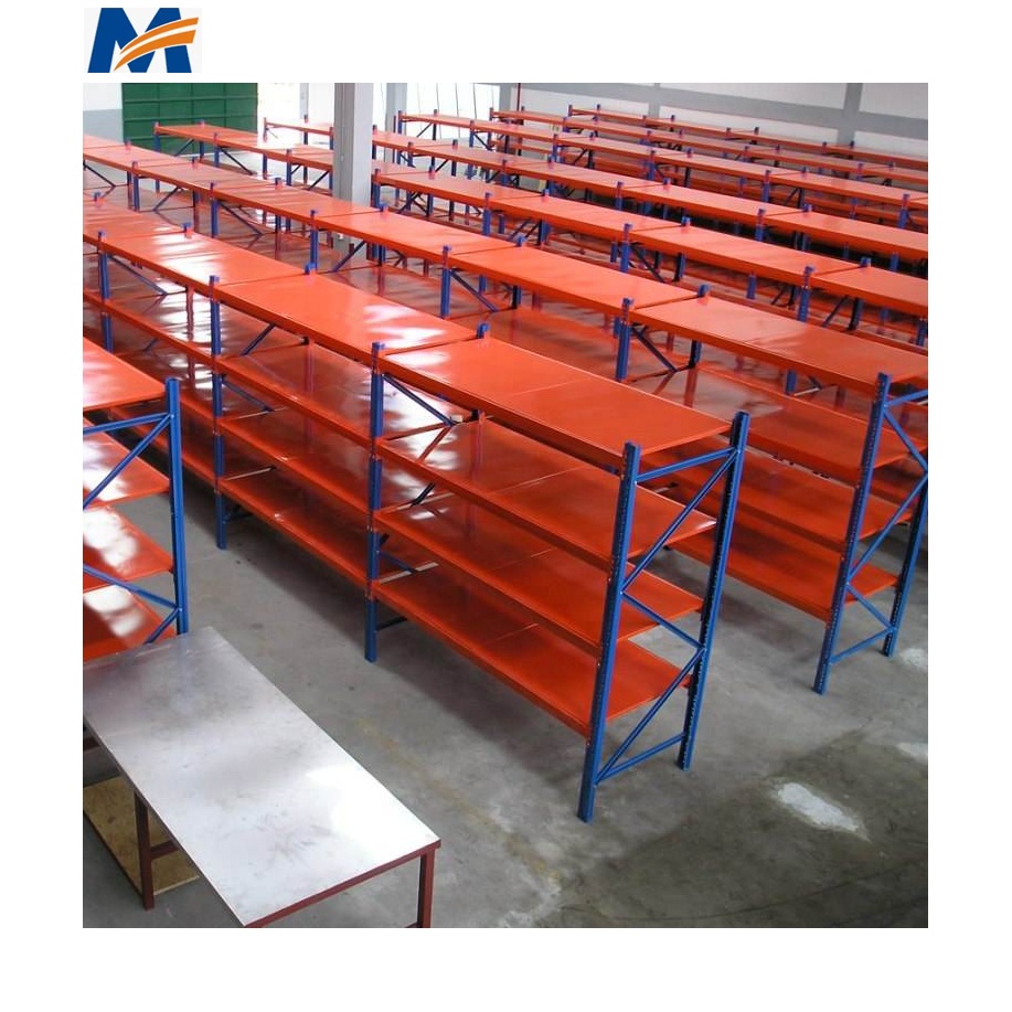 Warehouse 50mm Pitch Adjustable Longspan Rack Medium Duty Steel Industrial Shelving