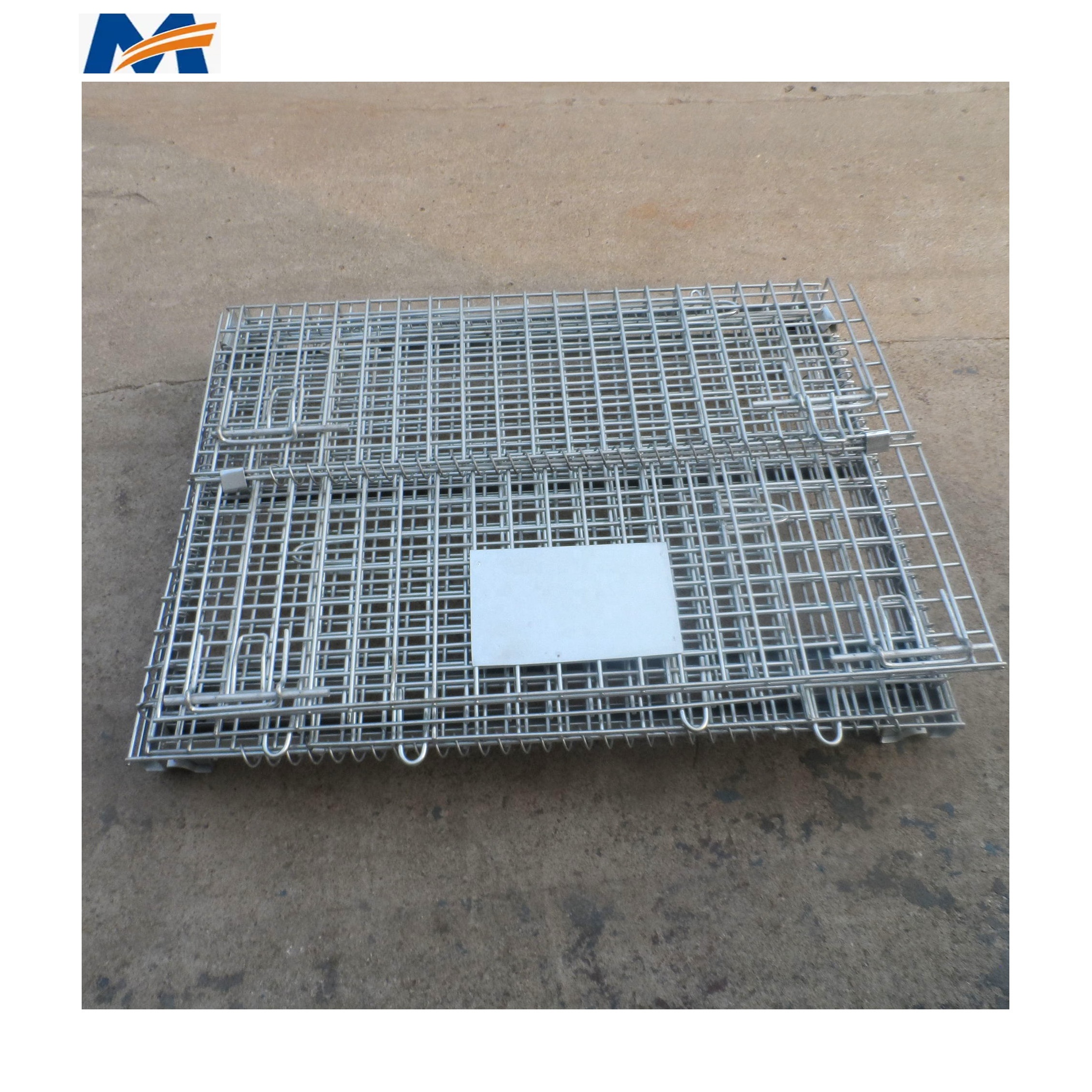 Mracking Heavy Duty Stillage Transport Foldable Warehouse Stacking Wire Storage Welded Rigid Steel Metal Cage Pallet