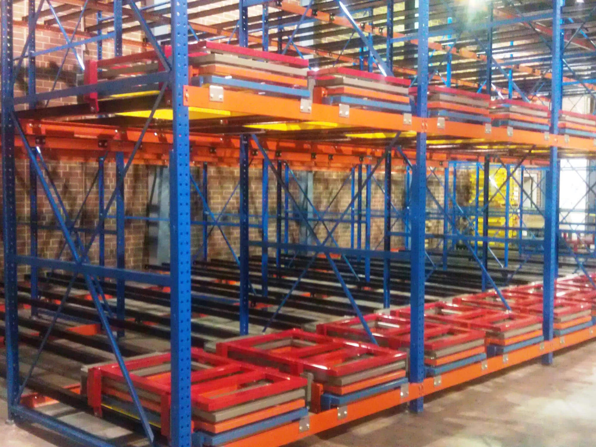Mracking Push Back Pallet Racking System for Sale Customizable Back to Back Racking Supplier