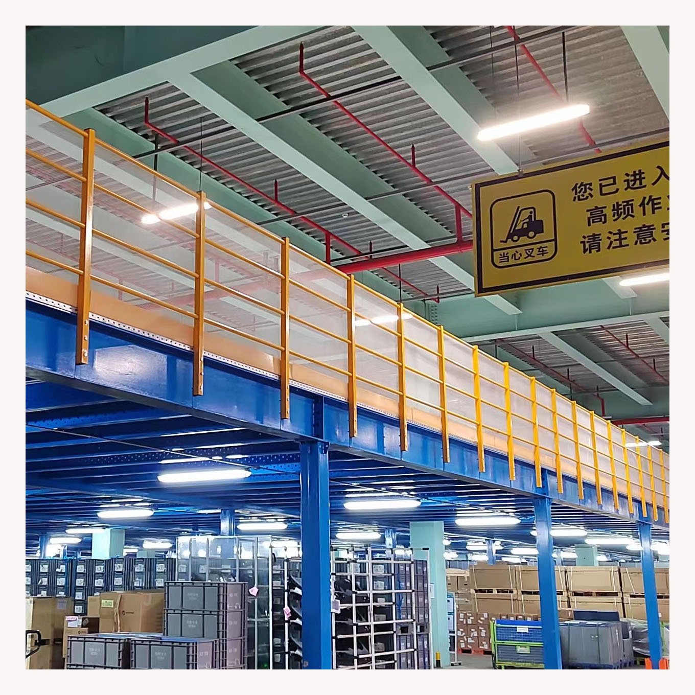 Mracking Industrial Mezzanine Floors Heavy Duty Steel Mezzanine Structure for Warehouse Storage Systems