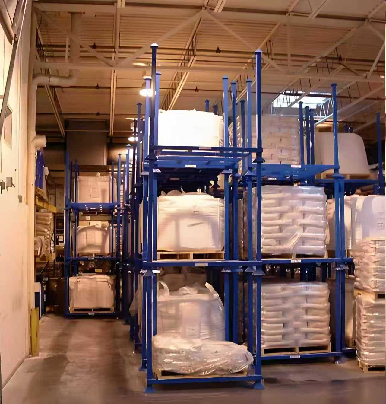 Mracking Collapsible Stacking Rack Stackable Rack & Shelf Medium Duty Storage Fabric Rack System