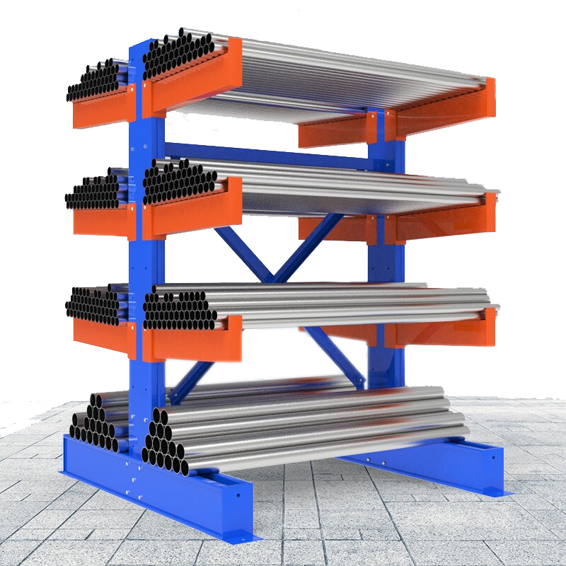 Mracking Adjustable Corrosion Protection Steel Pipe Storage Shelf Custom Warehouse Cantilever Rack System