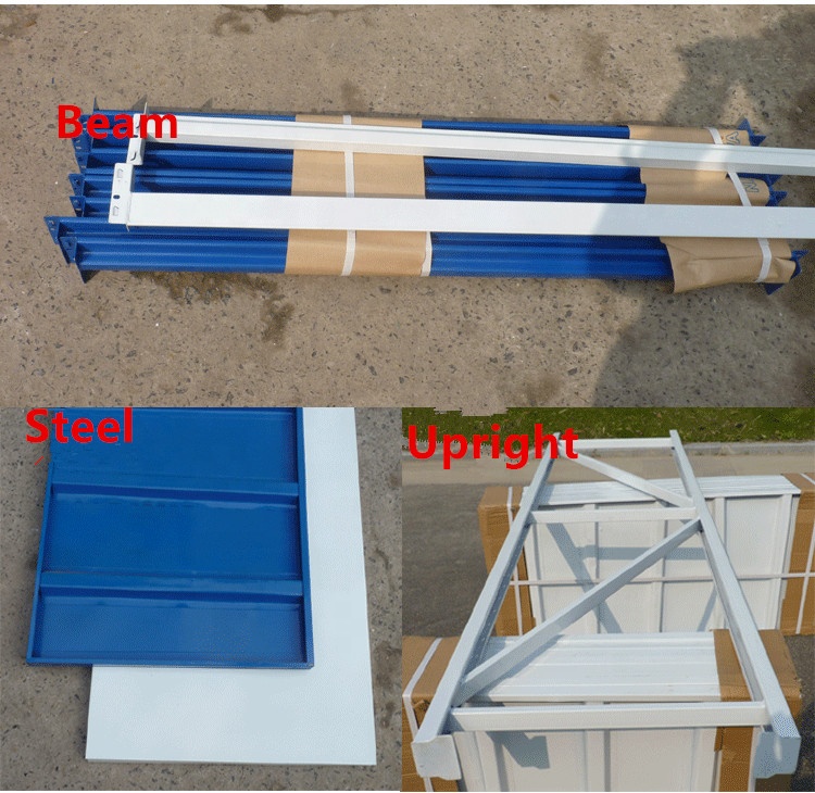 200kg-600kg Medium Duty Warehouse Steel Plate Storage Rack