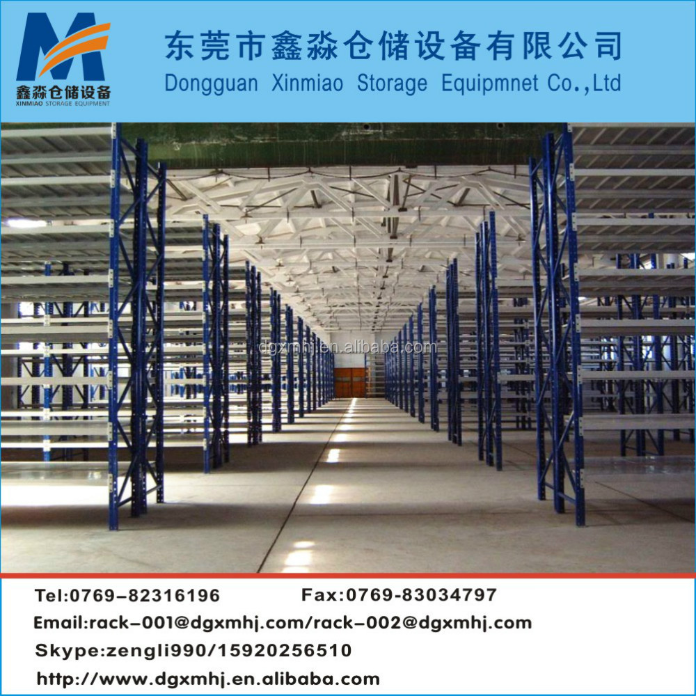 Mracking Multi-Level Steel Storage Racks Industrial Warehouse Mezzanine Floor Display Shelves Wood Plate Accessory Compatible