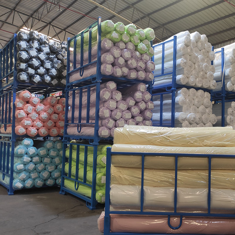 Mracking Affordable Steel Foldable Stacking Rack Custom Large Size Fabric Storage Racks Shelf for Warehouse