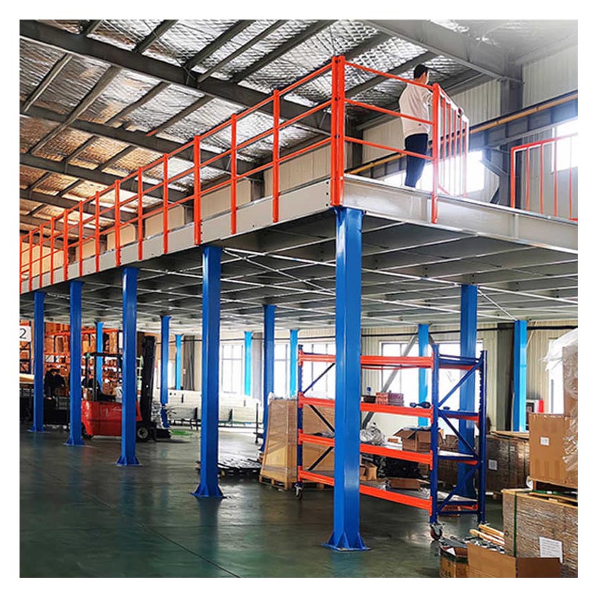 Mracking China Wholesale Warehouse Heavy Duty Steel Mezzanine Platform Racking System Pallet Rack Supported Mezzanine Floor