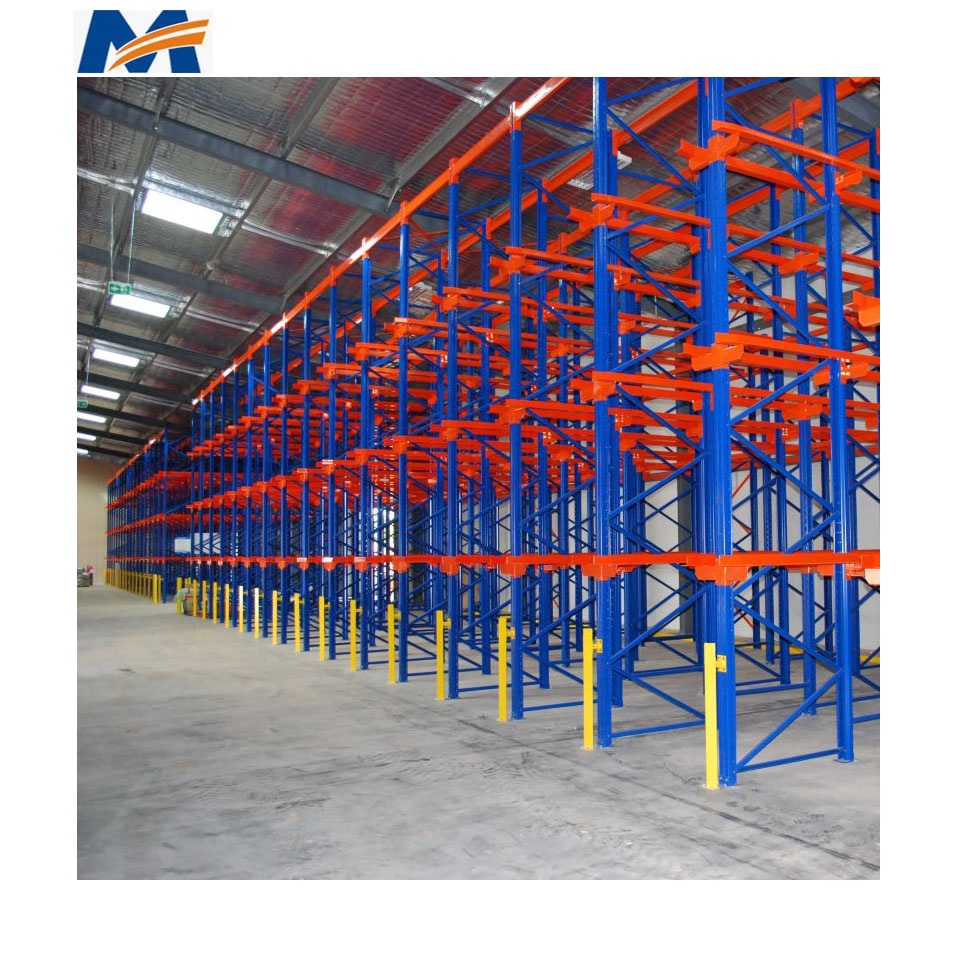 Mracking Heavy Duty Drive in Pallet Racking Custom Size High Load Easy Installation Stable Warehouse Storage Shelving