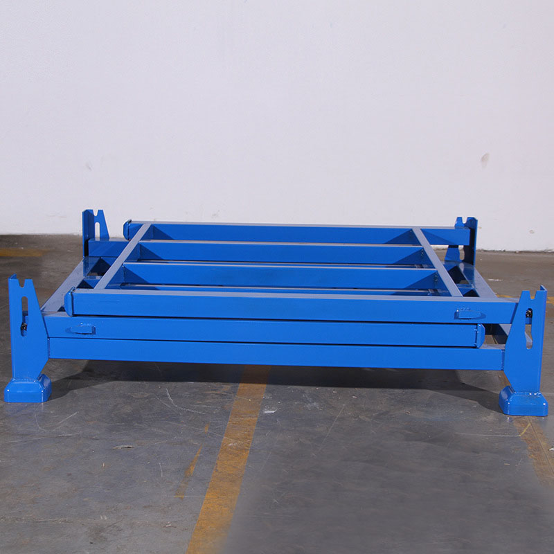 Strong Loading Capacity Steel Stackable Storage Rack Custom Portable Metal Foldable Stacking Rack