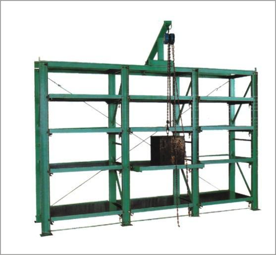 60% Drawer Type Metal Storage Mold Rack With Crane and Hoist