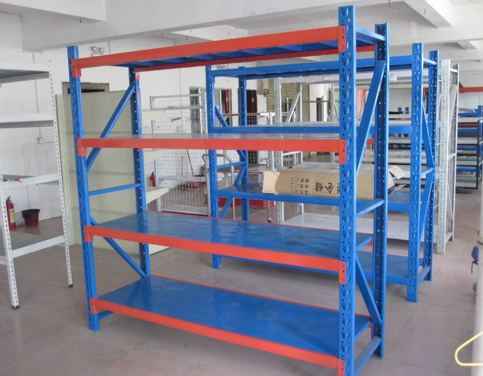 Mracking Light Duty Metal Shelf Display Adjustable Steel Retail Store Rack Multi-Purpose Customized Selective Pallet Rack