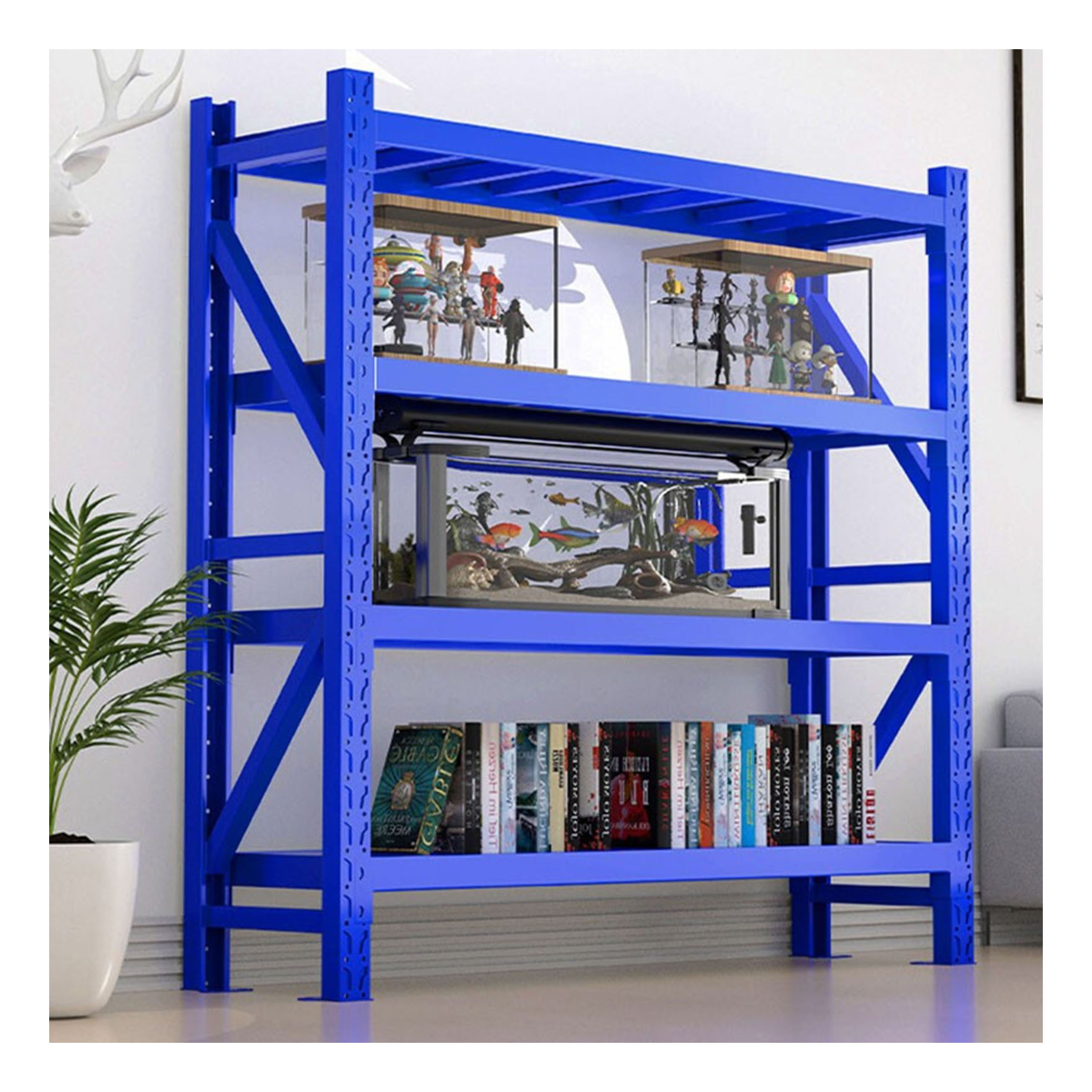 China Wholesale Boltless Rack Free Standing 3 Layers Light Duty Steel Storage Racks