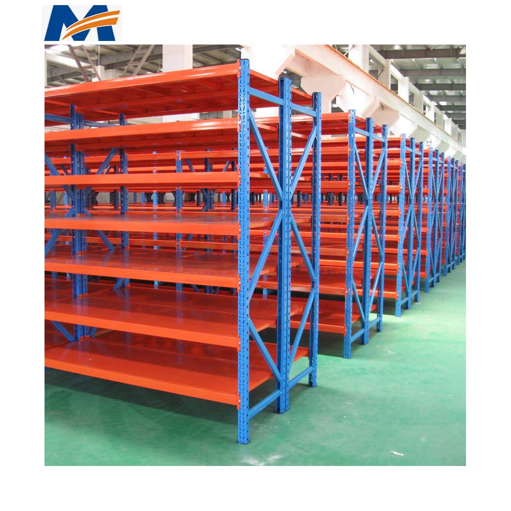 Warehouse 50mm Pitch Adjustable Longspan Rack Medium Duty Steel Industrial Shelving