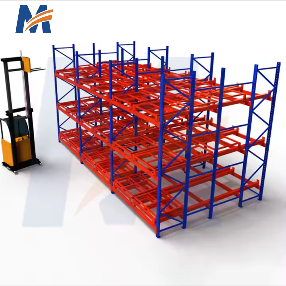 MRACKING  Double Deep  Duty Storage Rack  3000KG  5000KG   Heavy  Duty  Raking Metal Shelving Rack