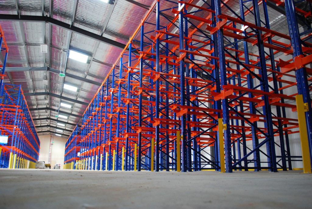 Mracking Customizable Heavy Duty Drive through Pallet Racking System 5 Layer Steel Drive in Racking for Sale