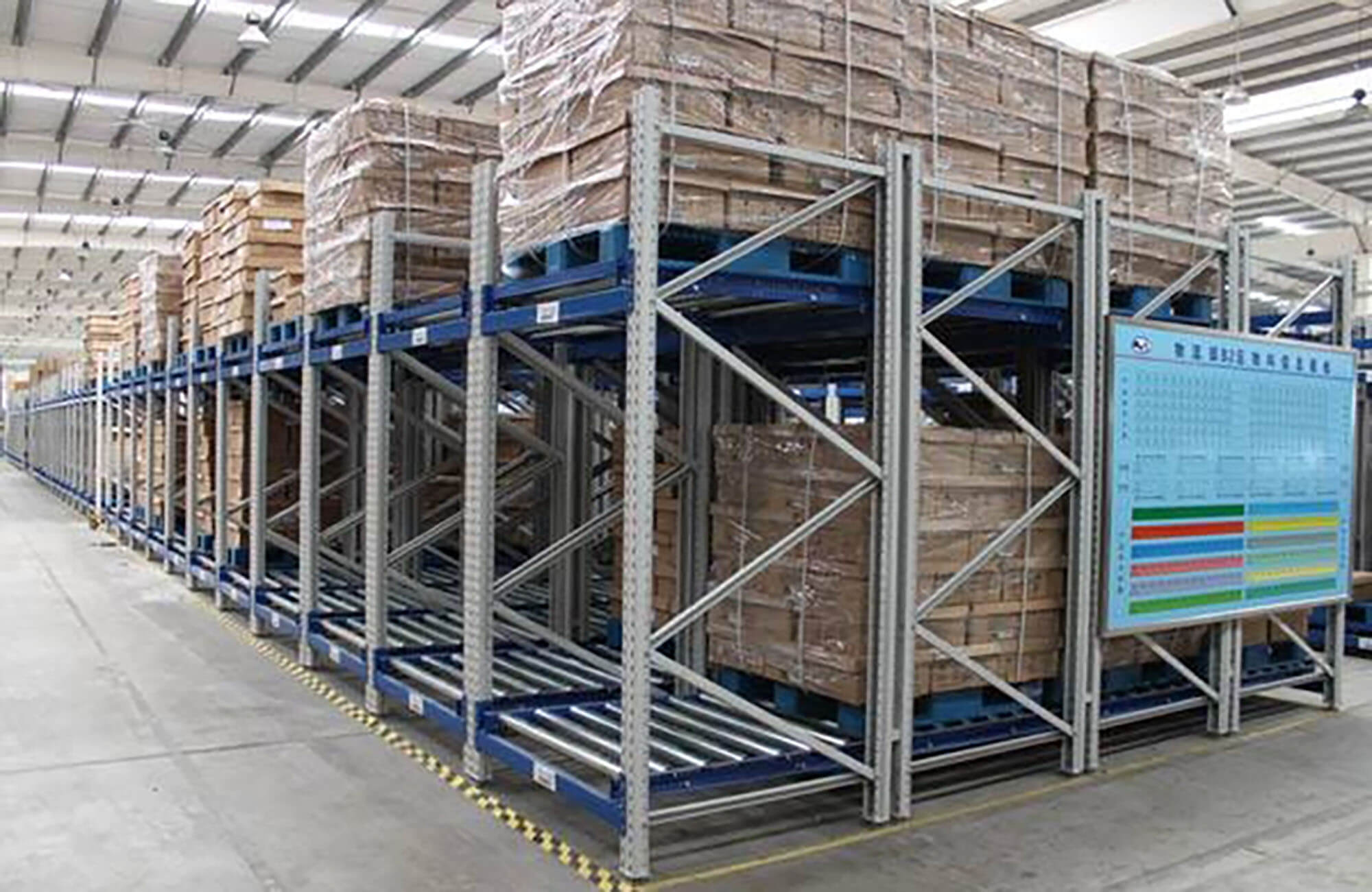 Mracking Heavy Duty Metal Gravity Flow Racks for Sale Customizable Gravity Flow Racking System