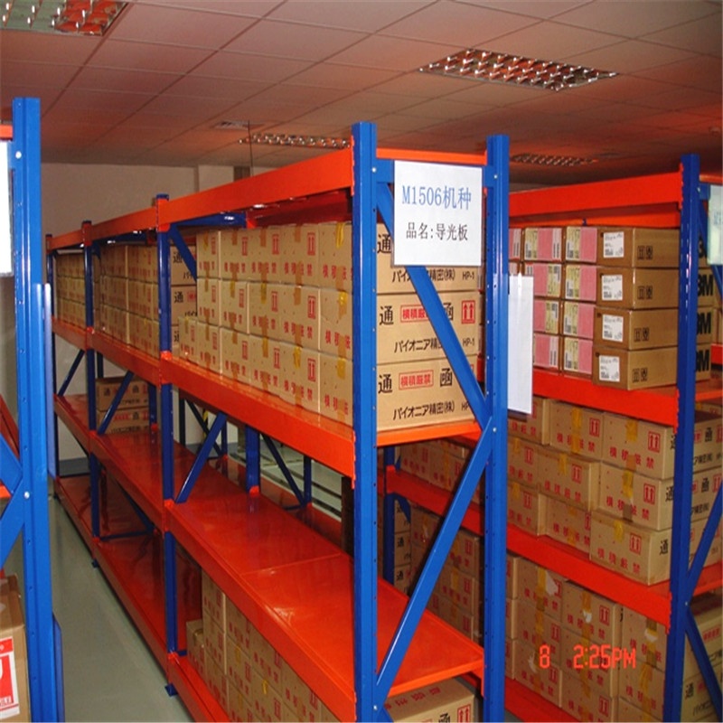 Guangdong Industrial Iron Racks Storage Shelf Medium Duty Garage Warehouse Shelving Units