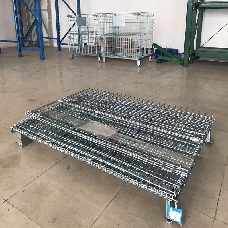 Metal Storage Cage Wholesale Stackable Cages Custom Wire Container for Warehouse Storage