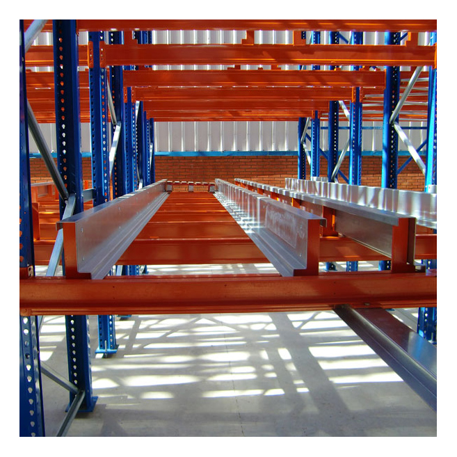 China Heavy Duty Load 1000-1500kg Adjustable Pallet Shuttle Racking System for Sale