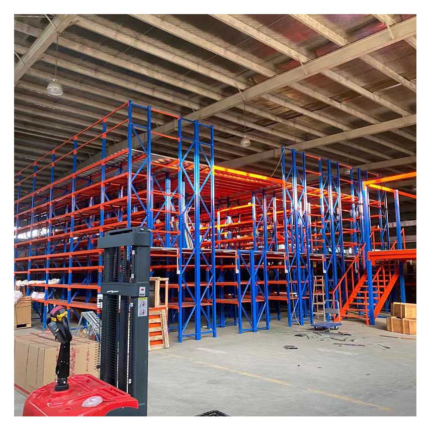 Mracking China Wholesale Warehouse Heavy Duty Steel Mezzanine Platform Racking System Pallet Rack Supported Mezzanine Floor