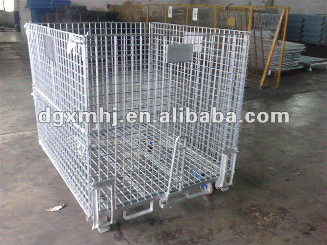 Mracking Durable Wire Container  Could Be Folding  Maximize Space Utilization